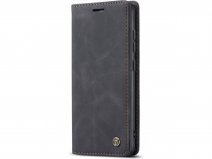 CaseMania Vintage Slim Bookcase Zwart - Samsung Galaxy S24 hoesje