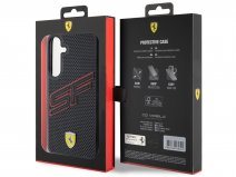 Ferrari SF Perforated Case Zwart - Samsung Galaxy S24 hoesje