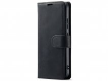 CaseMania Vintage Leather Case Zwart - Samsung Galaxy S24+ hoesje