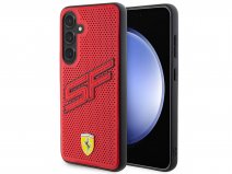 Ferrari SF Perforated Case Rood - Samsung Galaxy S24+ hoesje