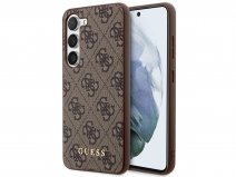 Guess Monogram Case Bruin - Samsung Galaxy S24+ hoesje