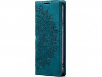 CaseMania Mandala BookCase Groen - Samsung Galaxy S24 Ultra hoesje