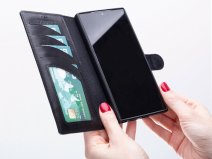 Solidenz Top Grain Wallet Zwart - Samsung Galaxy S24 Ultra Hoesje Leer