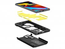 Spigen Tough Armor Case Zwart - Samsung Galaxy S24 Ultra Hoesje