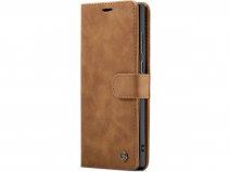 CaseMania 2in1 Magnetic Bookcase Cognac - Samsung Galaxy S25 Edge Hoesje