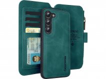 CaseMania 2in1 Wallet Ritsvak Case Groen - Samsung Galaxy S25 Hoesje