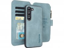 CaseMania 2in1 Wallet Ritsvak Case Aqua - Samsung Galaxy S25+ Hoesje