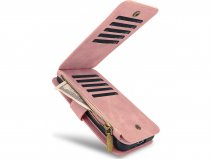 CaseMania 2in1 Wallet Ritsvak Case Roze - Samsung Galaxy S25+ Hoesje