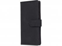 CaseMania Leather Bookcase Zwart - Samsung Galaxy S25 Ultra hoesje