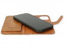 CaseMania 2in1 Magnetic XL Bookcase Bruin - Samsung Galaxy S25 Ultra Hoesje