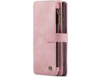 CaseMania Ritsvak Wallet Case Roze - Samsung Galaxy S25 Ultra Hoesje