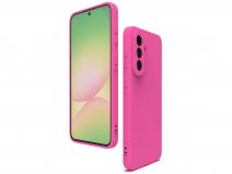 CaseMania Silicon Microfiber Case Roze - Samsung Galaxy S26 FE hoesje