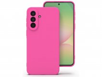 CaseMania Silicon Microfiber Case Roze - Samsung Galaxy S26 FE hoesje