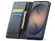 CaseMania Slim Bookcase Zwart - Samsung Galaxy S26 FE hoesje