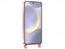 Shiny Crossbody Case Rosé - Samsung Galaxy S26 FE hoesje met Koord Qi2 MagSafe