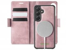 Solidenz 2-in-1 Bookcase MagSafe Roze - Samsung Galaxy S26 FE Hoesje