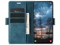 Solidenz Slimfit Bookcase Blauw - Samsung Galaxy S26 FE Hoesje