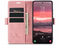 Solidenz Slimfit Bookcase Roze - Samsung Galaxy S26 FE Hoesje