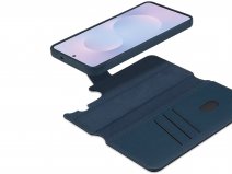 Accezz Leather 2in1 Bookcase MagSafe Donkerblauw - Samsung Galaxy S26 Hoesje Leer