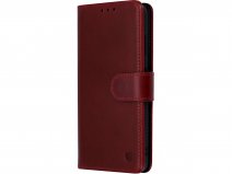 CaseMania 2in1 Leather Bookcase Bordeaux Rood - Samsung Galaxy S26 Hoesje Leer