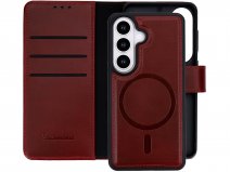 CaseMania 2in1 Leather Bookcase Bordeaux Rood - Samsung Galaxy S26 Hoesje Leer