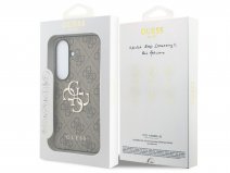 Guess Big 4G Monogram Case Bruin - Samsung Galaxy S26 hoesje