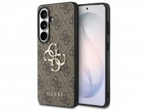 Guess Big 4G Monogram Case Bruin - Samsung Galaxy S26 hoesje