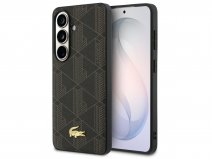 Lacoste Monogram Case Zwart - Samsung Galaxy S26 hoesje