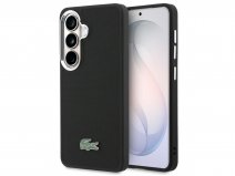 Lacoste Pique MagSafe Case Zwart - Samsung Galaxy S26 hoesje