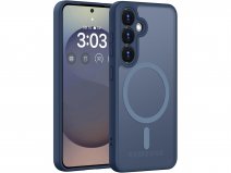 CaseMania Lens Protection Samsung Galaxy S26 Hoesje Frosted MagSafe Case Blauw