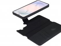Accezz Leather 2in1 Bookcase MagSafe Zwart - Samsung Galaxy S26+ Hoesje Leer