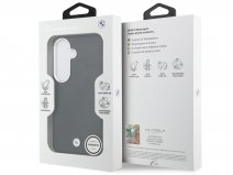 BMW Leather MagSafe Case Zwart - Samsung Galaxy S26+ hoesje