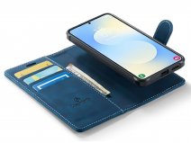 CaseMania 2in1 Bookcase Qi2 Donkerblauw - Samsung Galaxy S26+ Hoesje