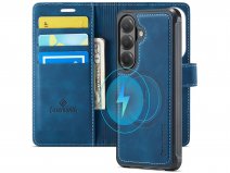 CaseMania 2in1 Bookcase Qi2 Donkerblauw - Samsung Galaxy S26+ Hoesje