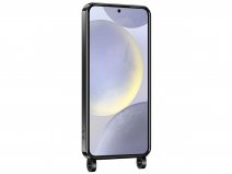 Shiny Crossbody Case Zwart - Samsung Galaxy S26+ hoesje met Koord Qi2 MagSafe