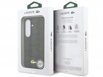 Lacoste Monogram Case Zwart - Samsung Galaxy S26+ hoesje