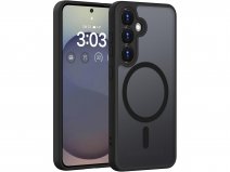 CaseMania Lens Protection Samsung Galaxy S26+ Hoesje Frosted MagSafe Case Zwart