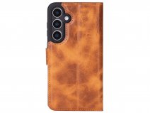 Solidenz Wax Leather Wallet Bruin - Samsung Galaxy S26+ Hoesje Leer
