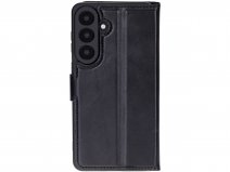 Solidenz Top Grain Leather Wallet Zwart - Samsung Galaxy S26+ Hoesje Leer