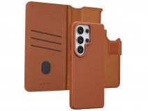 Accezz Leather 2in1 Bookcase MagSafe Cognac - Samsung Galaxy S26 Ultra Hoesje Leer