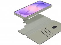 Accezz Leather 2in1 Bookcase MagSafe Grijs - Samsung Galaxy S26 Ultra Hoesje Leer