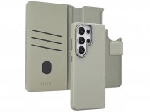 Accezz Leather 2in1 Bookcase MagSafe Grijs - Samsung Galaxy S26 Ultra Hoesje Leer