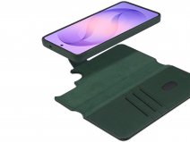 Accezz Leather 2in1 Bookcase MagSafe Groen - Samsung Galaxy S26 Ultra Hoesje Leer