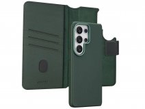 Accezz Leather 2in1 Bookcase MagSafe Groen - Samsung Galaxy S26 Ultra Hoesje Leer