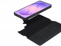 Accezz Leather 2in1 Bookcase MagSafe Zwart - Samsung Galaxy S26 Ultra Hoesje Leer