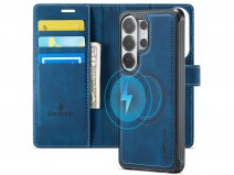 CaseMania 2in1 Bookcase Qi2 Donkerblauw - Samsung Galaxy S26 Ultra Hoesje