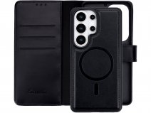 CaseMania 2in1 Leather Bookcase Zwart - Samsung Galaxy S26 Ultra Hoesje Leer