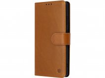 CaseMania 2in1 Leather Bookcase Tan - Samsung Galaxy S26 Ultra Hoesje Leer