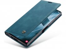 CaseMania Vintage Slim Bookcase Groen - Samsung Galaxy S26 Ultra hoesje