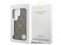 Guess Monogram MagSafe Case Bruin - Samsung Galaxy S26 Ultra hoesje